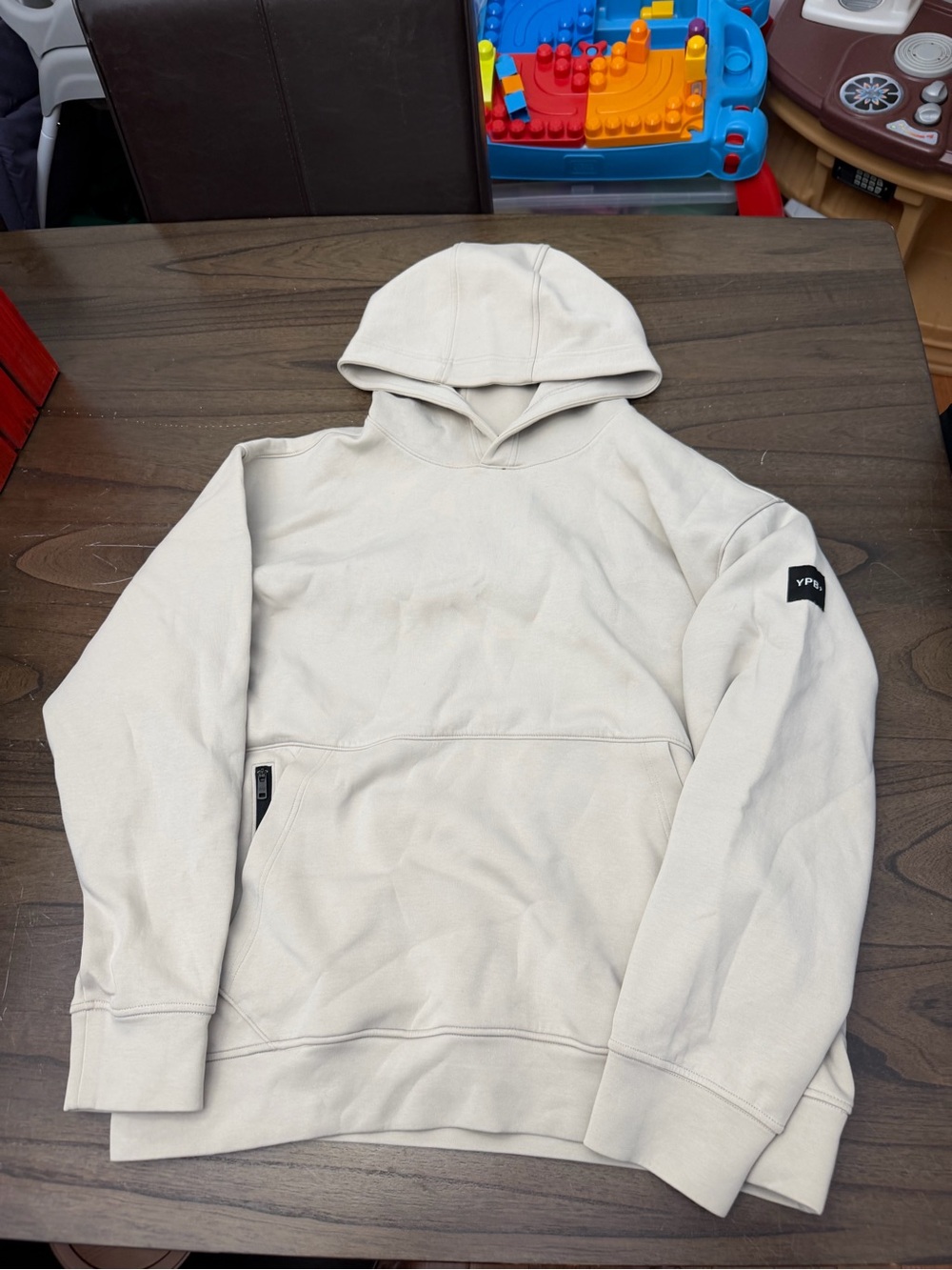 YPB neoKNIT MAX Hoodie in Light Beige